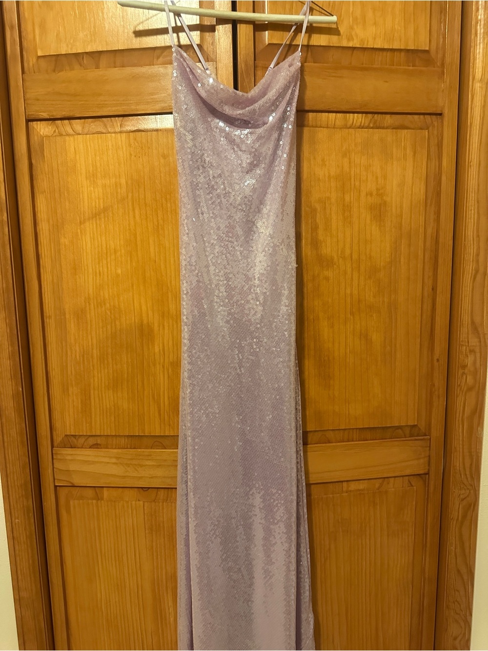 Alex & Sophia Lilac Sequin Slip Dress size 0